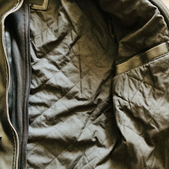 GUESS Faux Leather Hooded Moto Jacket - Picture 10 of 14